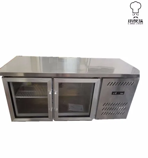 Refrigerator worktable with stainless door 0.25L 220V