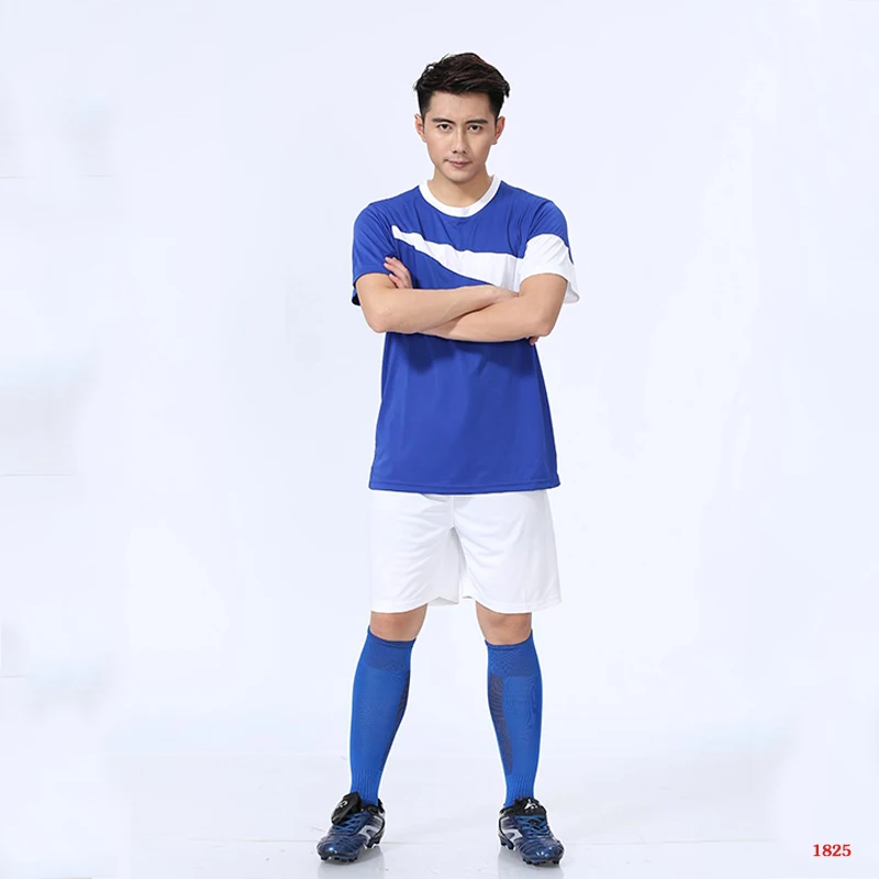 Wholesale solid color high quality football jersey set custom sports competition student football jersey
