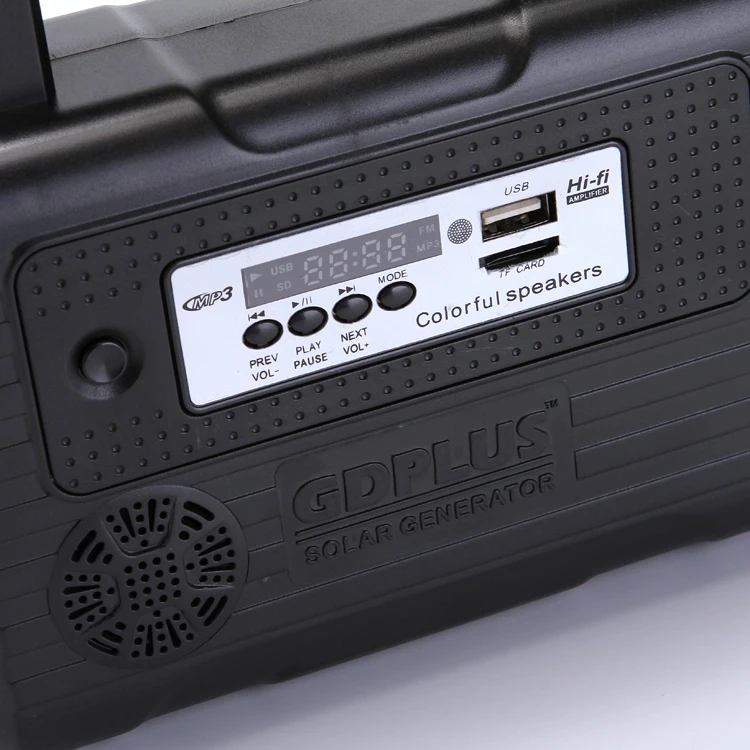 2018 Hot selling of solar light kits and good quality emergency battery of solar light system with FM radio