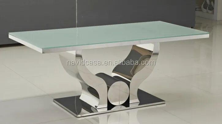 2015 Modern Clear glass dining table design