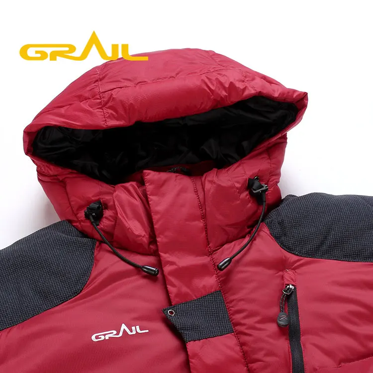 Wholesale windproof thick snow down clothing winter waterproof ski jacket mens