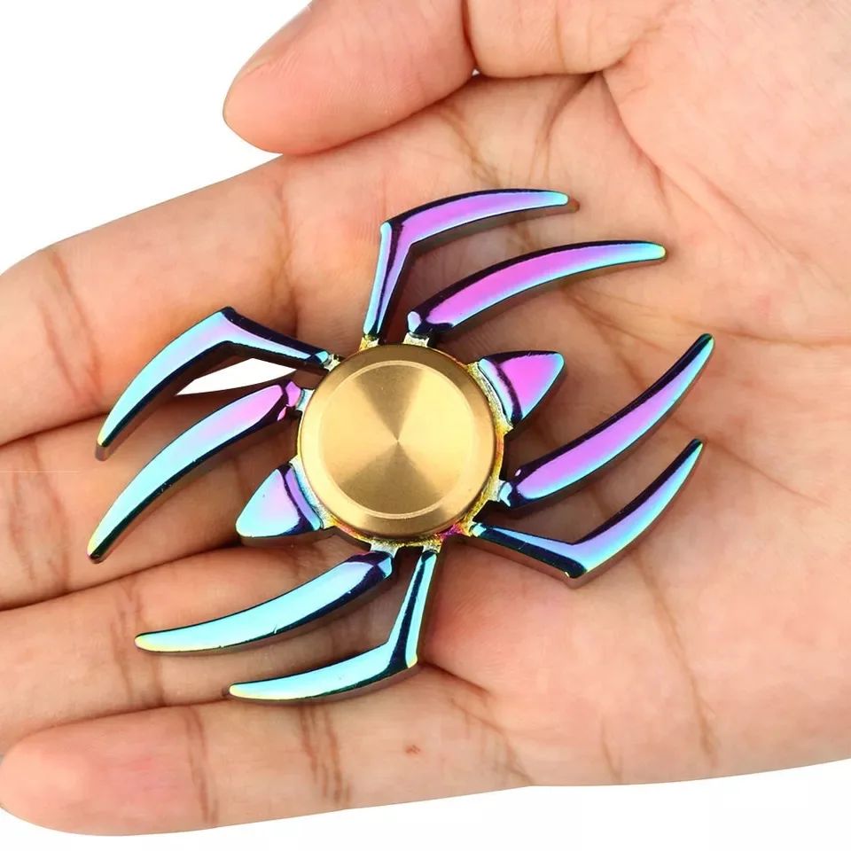 Spider metal spinner EDC Fidget Spinner hands pinner alloy spinner