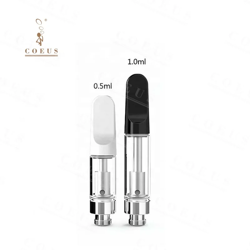 New style empty CBD cartridge glass mouthpiece  tips vape magnetic adapter