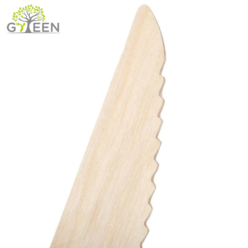Eco-friendly Wood Cutlery Disposable Spoon Knife And Fork Set