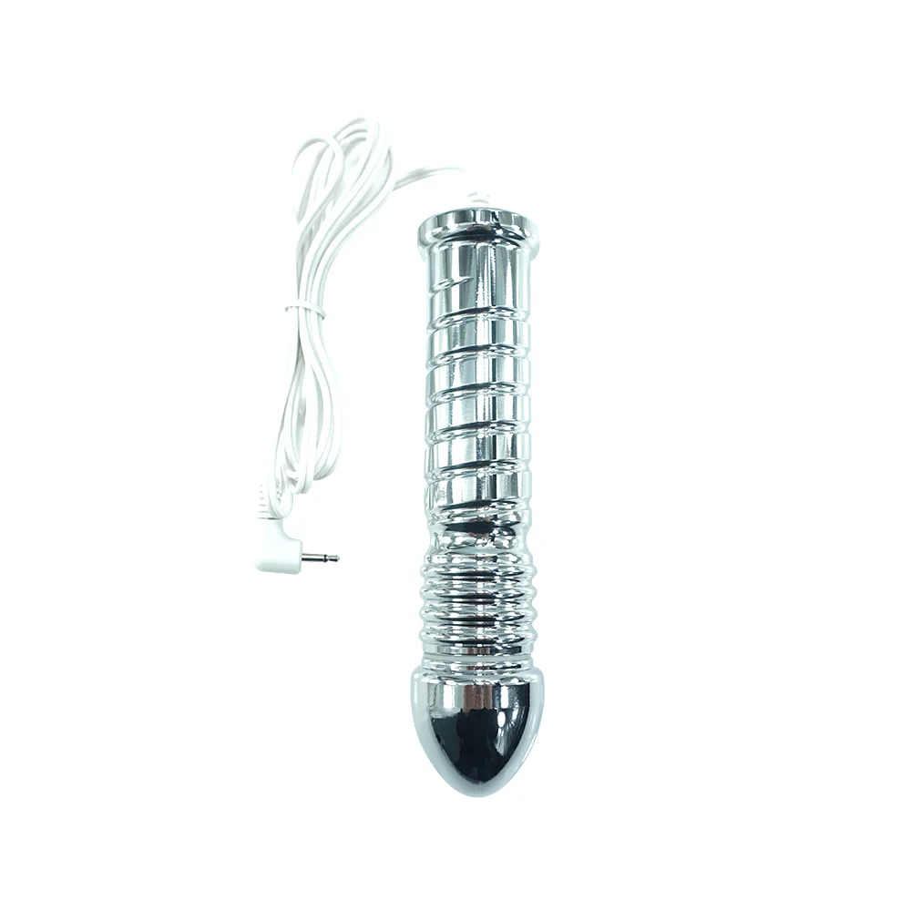 Funny Stim Electric shock wave physical therapy equipment metal anal plug breast massager electro sex steel butt plug toys