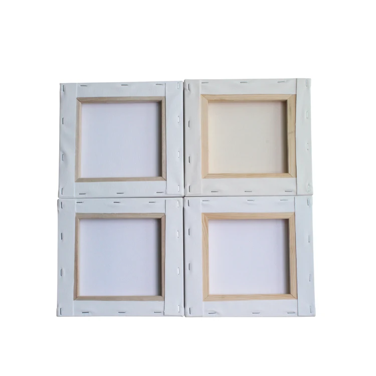 Hot sale wholesale  high quality stretched canvas with 380g 100% cotton mini blank painting canvas