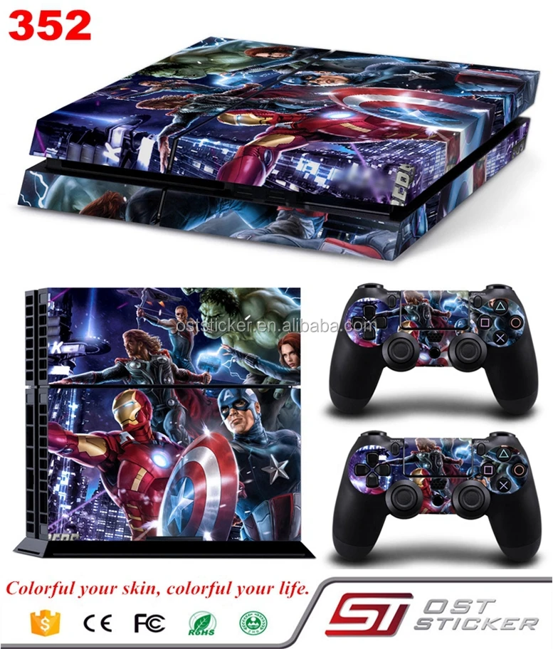 Новый стикер продукт защитная виниловая кожа для PS4 наклейка консоли и контроллера