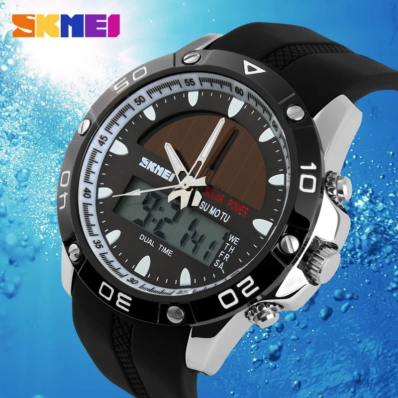 fashion teenage watches solar powered digital watch for fancy man 1064