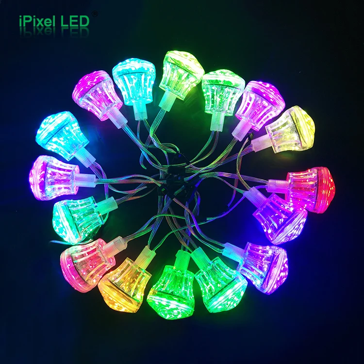 programmable 60mm cabochon turbo led lights for amusement attactions