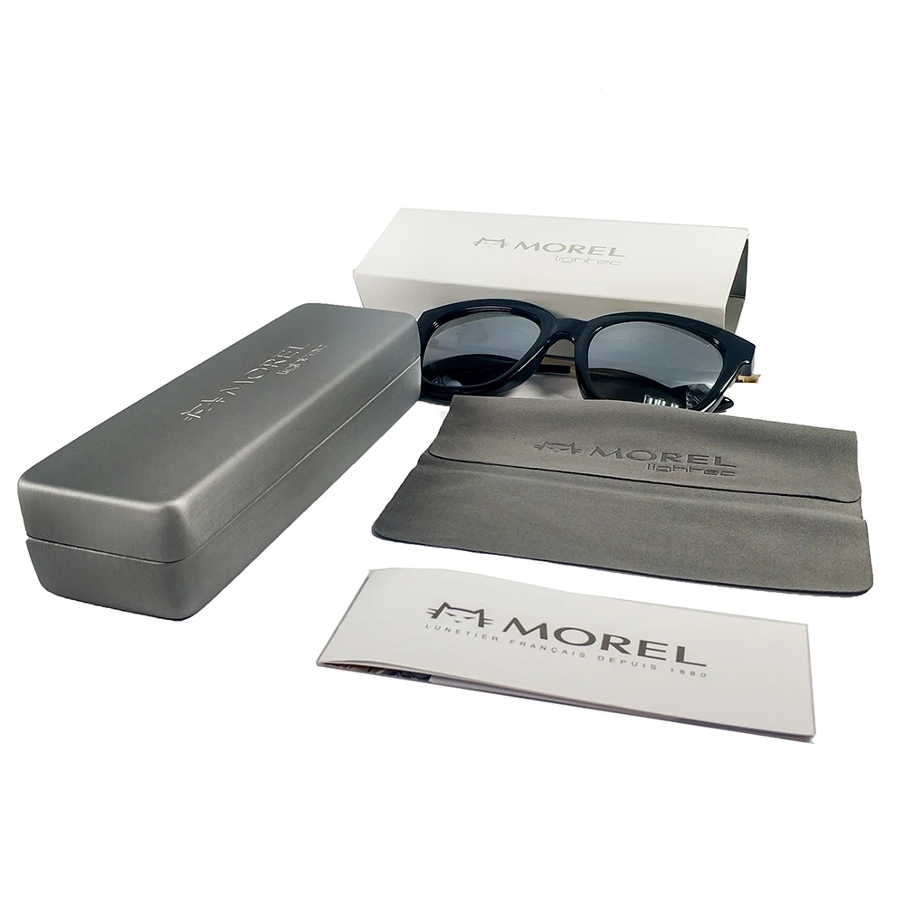 Iron gray metal glasses case,high quality sunglasses eyeglasses case box jewelry box with pouch