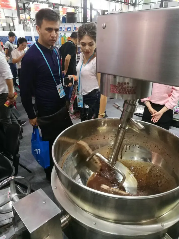 Rice cooking mixer machine gas heating jacket cooking kettle industrial low price automatic food cooking machine for sale
