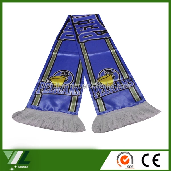 Football custom fan scarf custom football team fans scarves