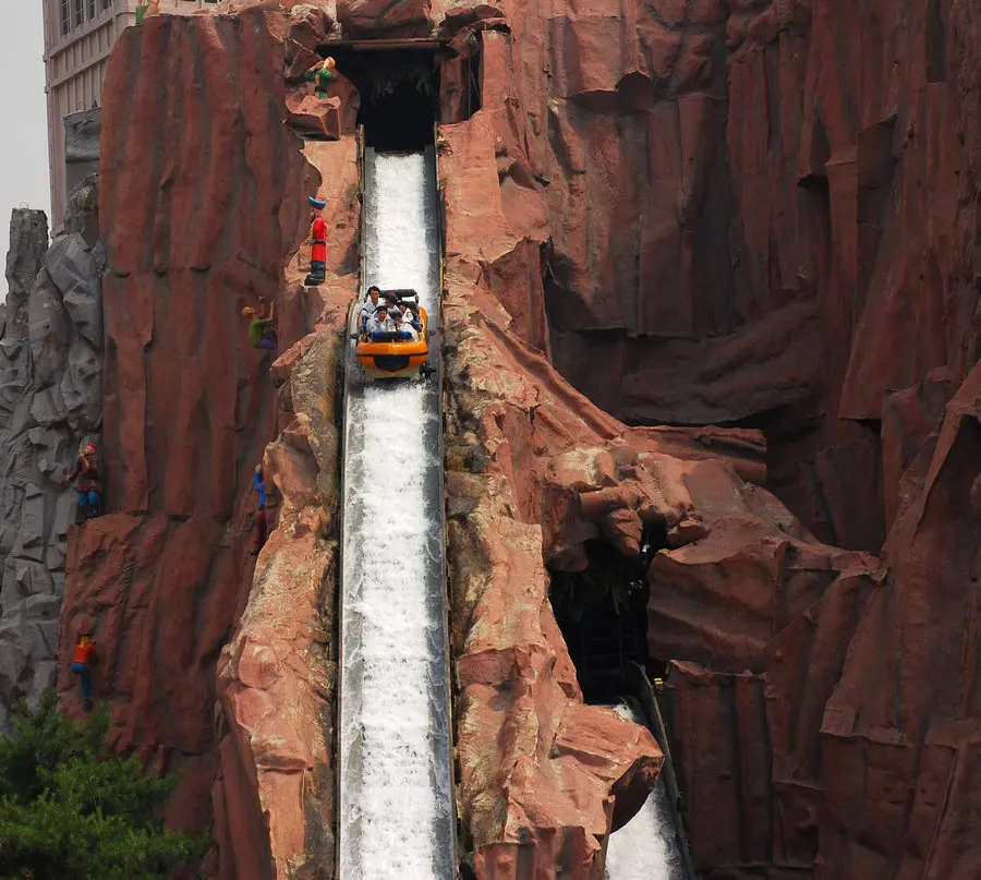 China manufacture products amusement park rides large flume ride water park roller coaster