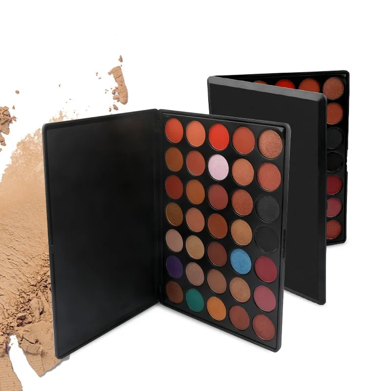 Частная торговая марка Косметика для макияжа под заказ 35 мерцающие цвета блестящие и матовые Разноцветные Тени для век Палитра