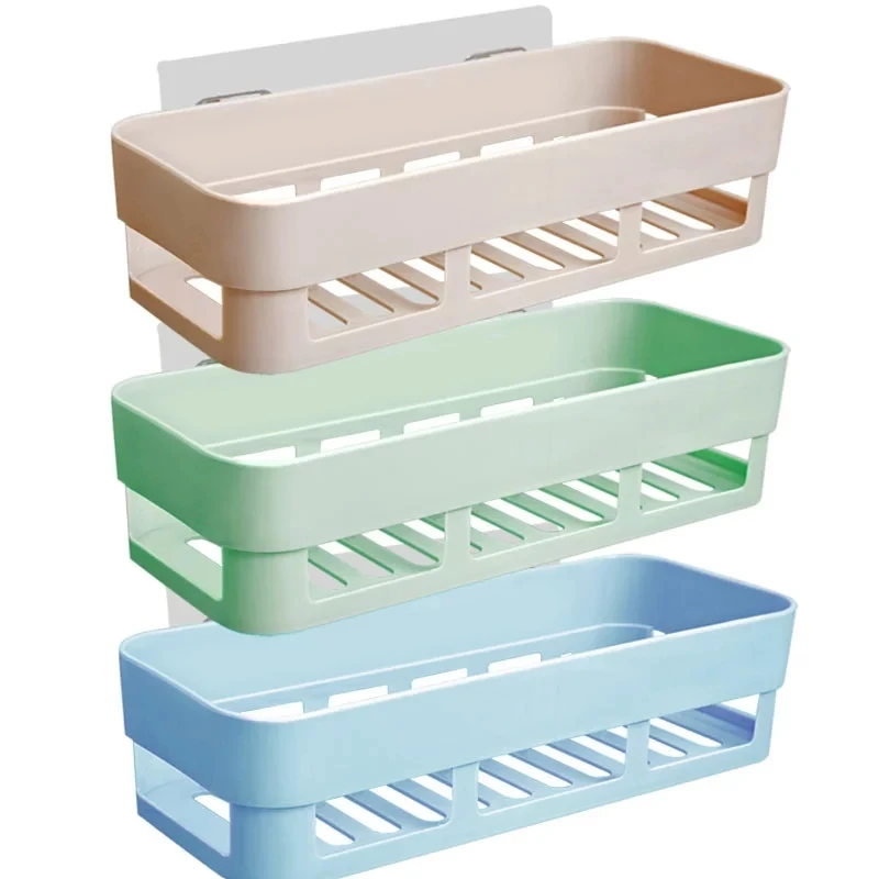 Пластиковая настенная полка для ванной комнаты кухни туалета