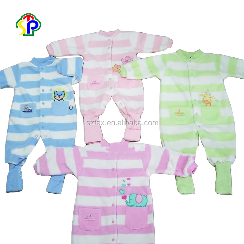 Симпатичные 100% полиэстер микро мягкой флисовой детские пижамы Ползунки распродажа