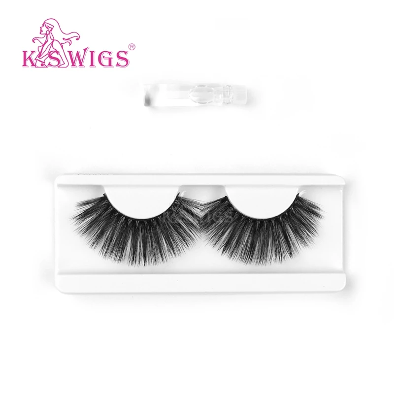 
K.S WIGS 6D Cheap Mink Eyelashes Mink Eyelashes Pack Faux Mink Lashes 6d Synthetic False Eyelashes 