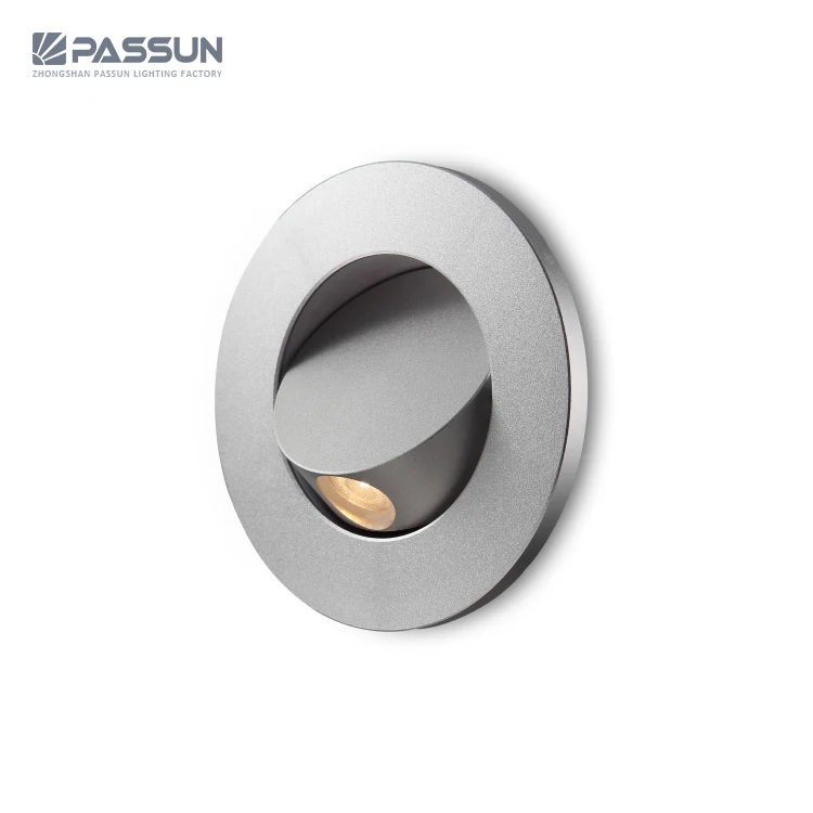 modern hotel home bedroom round wall recessed 3W book lamp headboard reading light