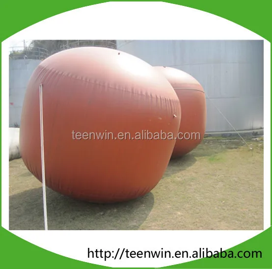 Soft biogas storage tank bag