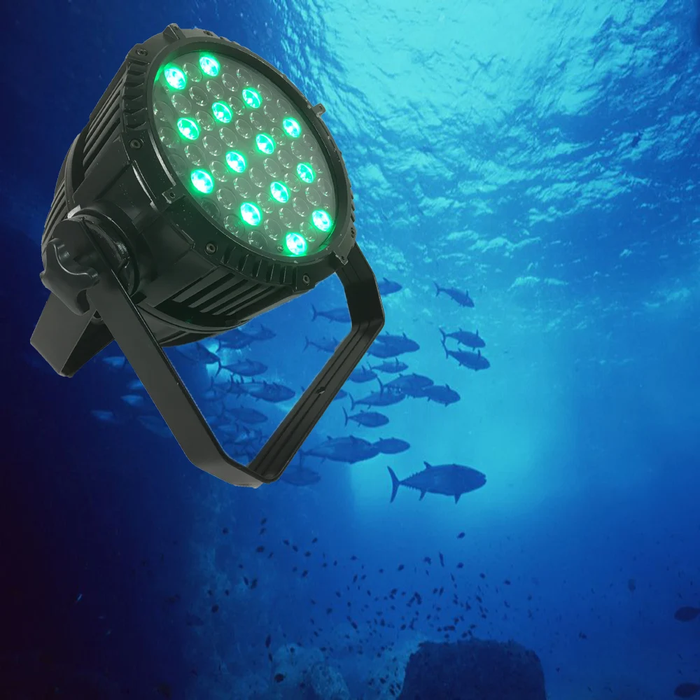 Waterproof outdoor type led par 64 led 54 3w par can dmx stage light with flight case