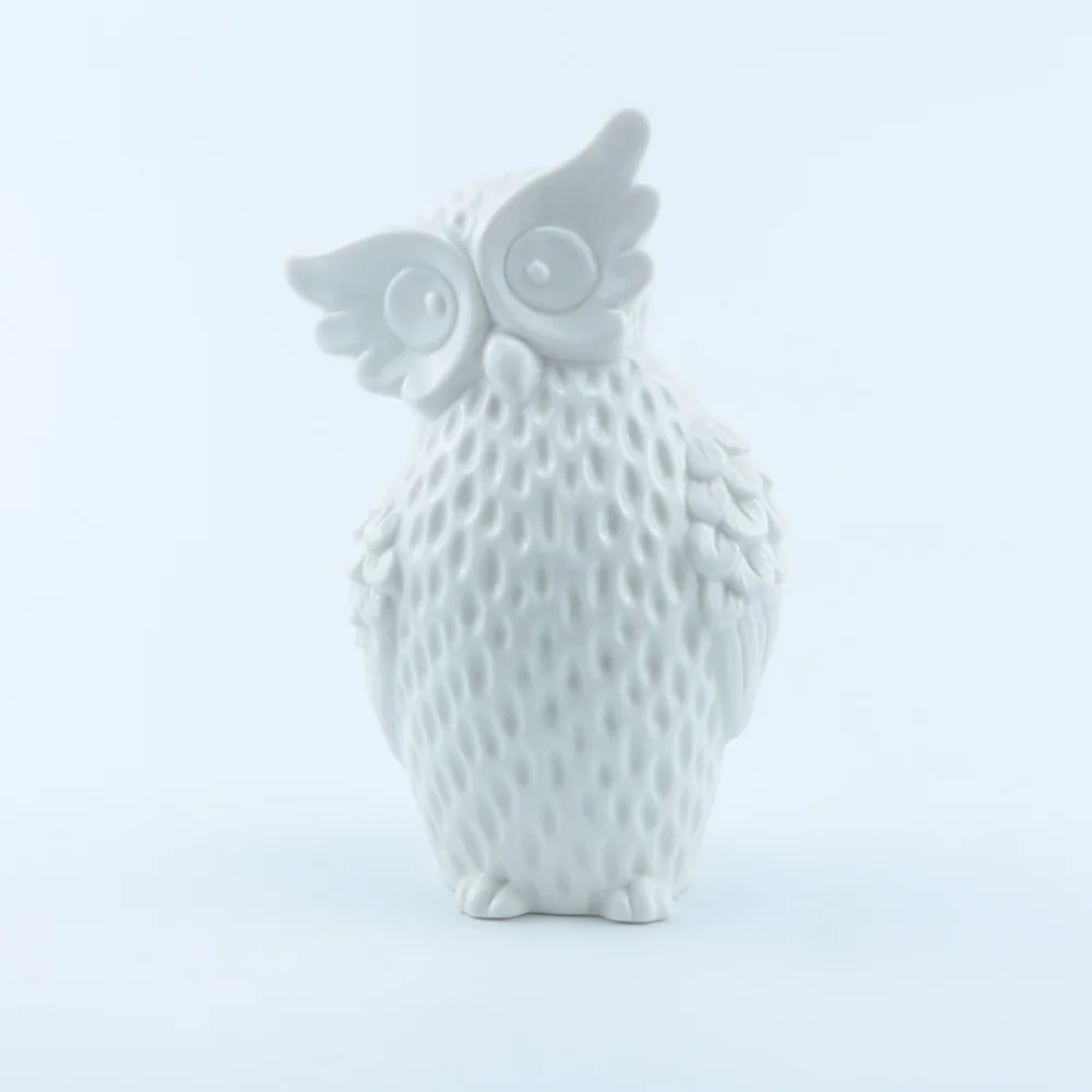 High quality large ceramic owl figurine wholesale