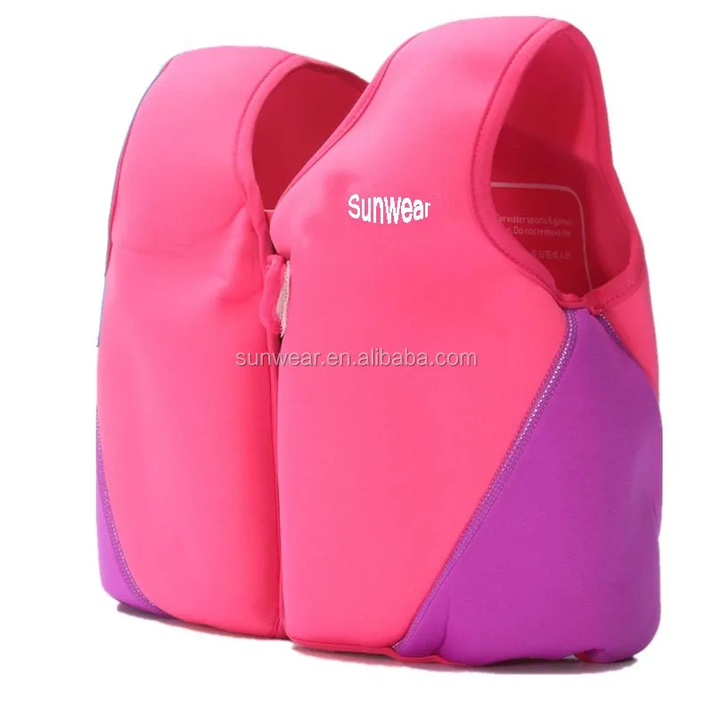 OEM Low moq Super floating Children training swimsuit Little baby swim jacket safe life swim vest