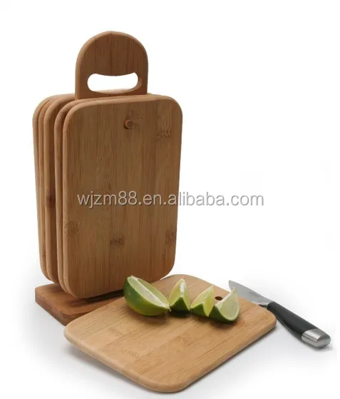 
wholesale bamboo cheese cutting boards set with holder, breakfast serving board 