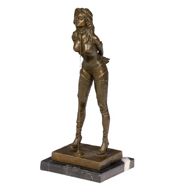Shtone Обнаженная женщина искусство ремесла бронзовая скульптура TPY-512 Крытый маленькое медное женское