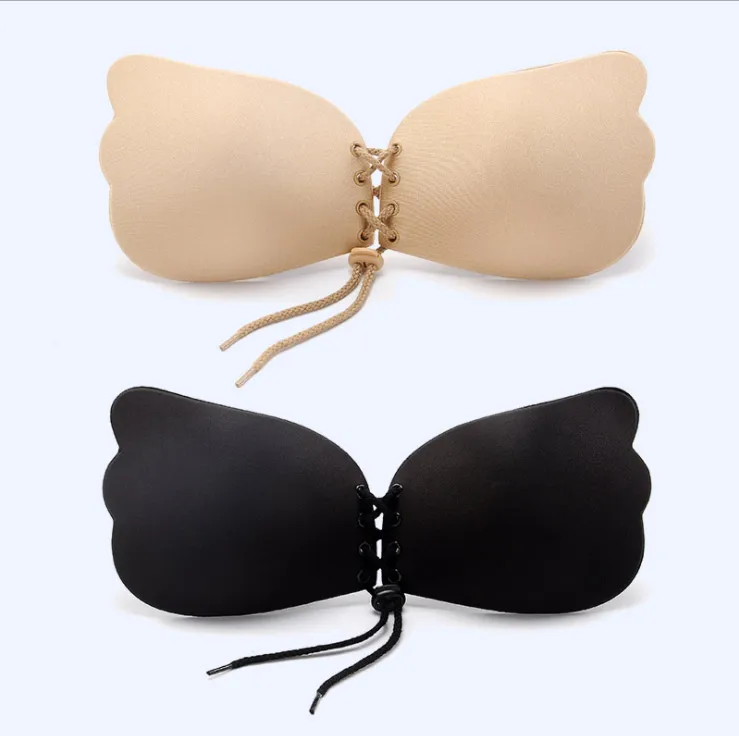 
hot selling magic wing strapless bra fashion invisible nude instant breast lift bra 