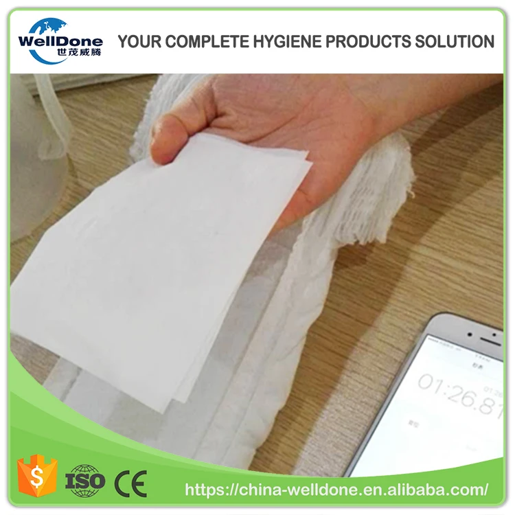 Super Absorbent SAP Paper  Absorbent Core Sap Sheet for Baby Diaper/Sanitary Napkin