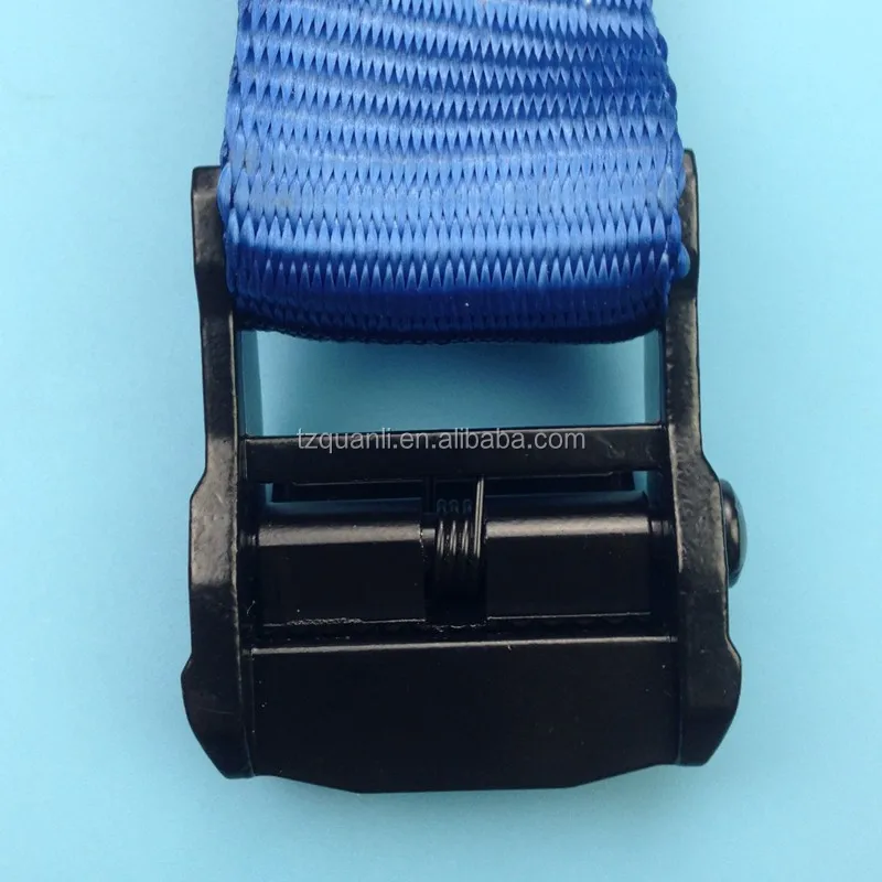 
38mm 1.5 inch Cargo lashing strap white zinc Cam buckle strap for fastening goods 