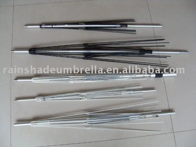 Different kinds straight umbrella frame