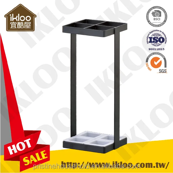 Портативное домашнее хранилище Amazon, оптовая продажа бытовых мелочей, черный дизайнерский комнатный влажный держатель зонта