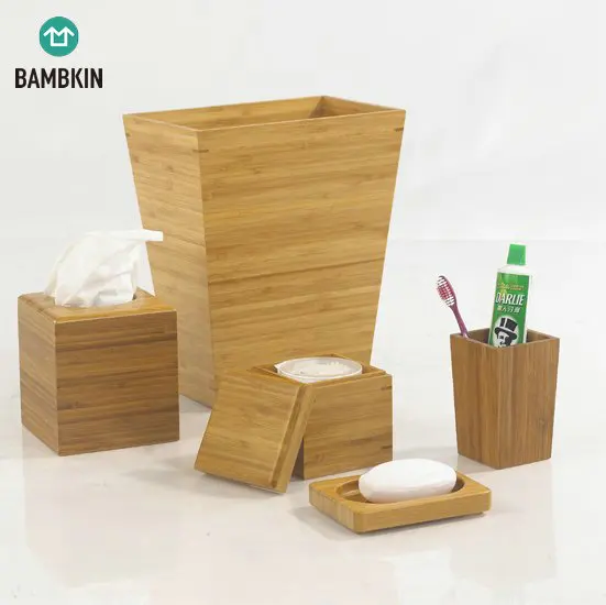 
FSC approved BAMBKIN bamboo hotel supplies collection hotel bathroom accessory manufacturer 