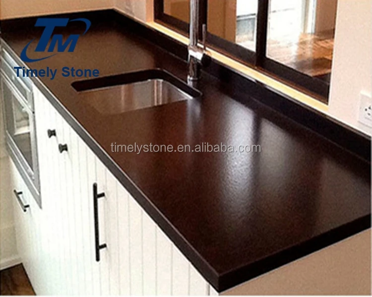 
natural black stone outdoor indoor model dining table tops 