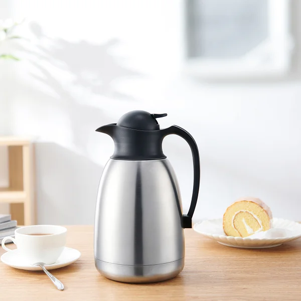 Stainless Steel Thermos Carafe Coffee Pot Vacuum Flask Kettle 68oz/2 Liter Jug