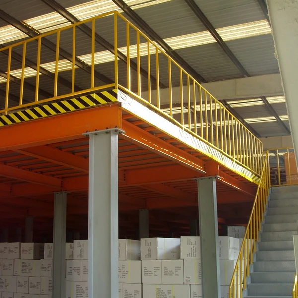 High quality long span warehouse storage rack cold rolled steel column H beam platform