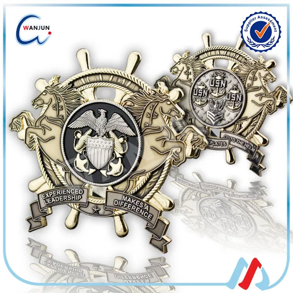 USN Challenge Coin Custom Metal Stamping Coins