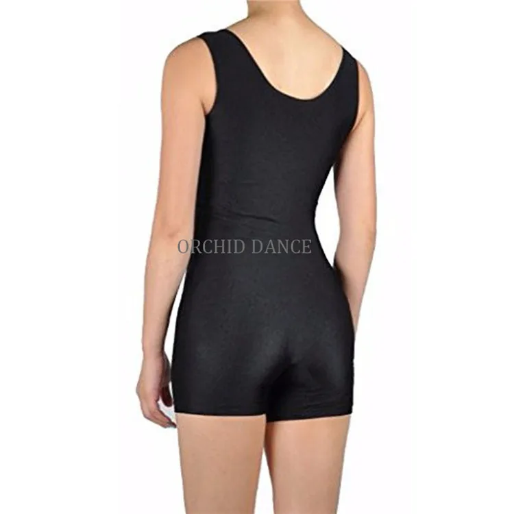 Factory Wholesale High Quality Shiny Nylon Spandex Dance Wear Tank Women Unitard