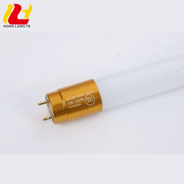 3000-7500K High Efficiency CE ROHS Gold Color Plastics Endcap 1500LM 15W 2835 SMD 0.6m 2Ft 600mm T8 T5 LED Glass Light Tube
