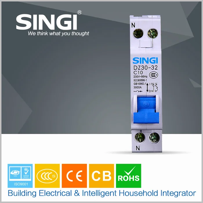 Профессиональное изготовление Высокой отключающей способностью миниатюрный выключатель с CE
