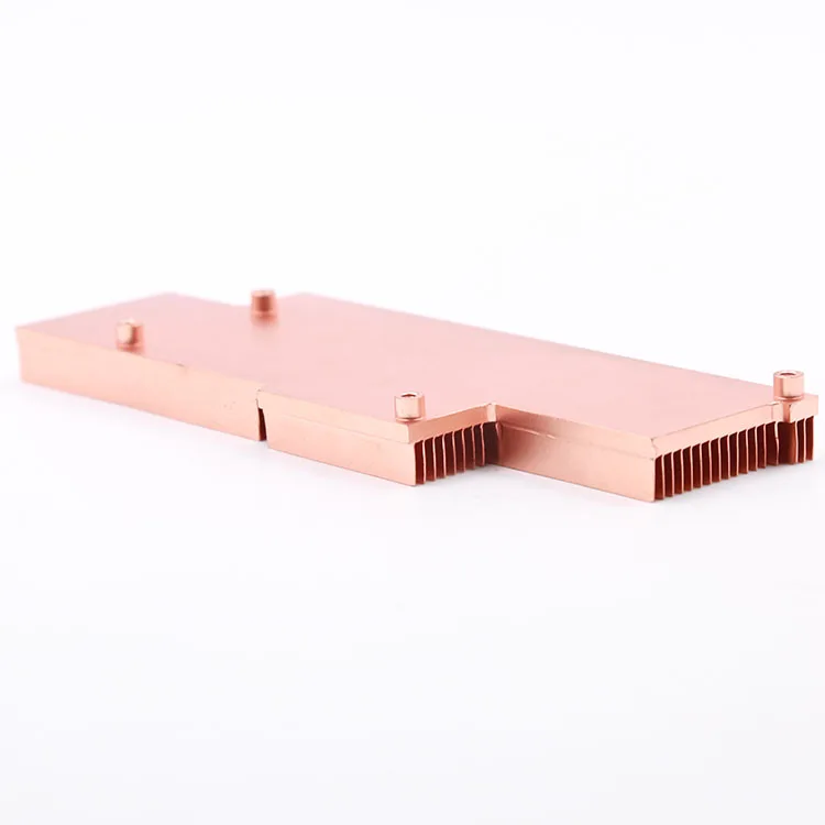 Wholesale Large Copper Heatsink, China Cu Radiator, Precision Machining Service