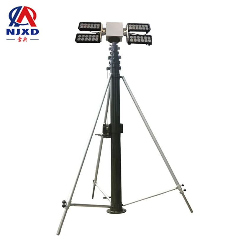 Xuedian 8M hand crank telescopic mast for CCTV camera