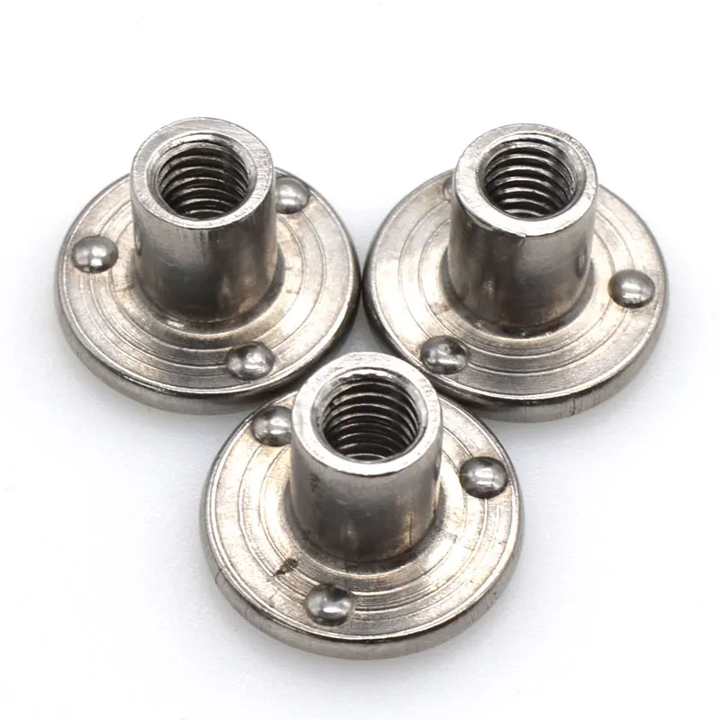 Stainless Steel round base Tee weld nut