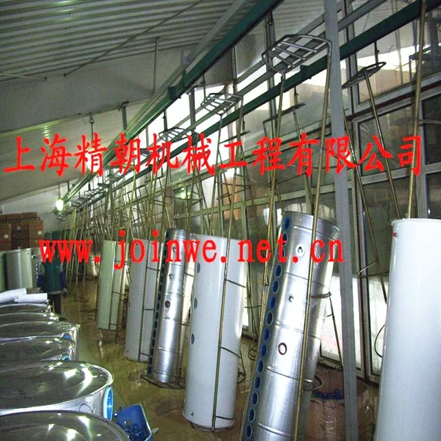 Overhead Conveyor Electrostatic Powder Coating Spraying Painting Line System