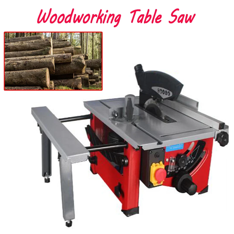 
4800r/min Sliding woodworking table saw 210mm woodworking DIY chainsaw, rounded corner adjustable miter saw 