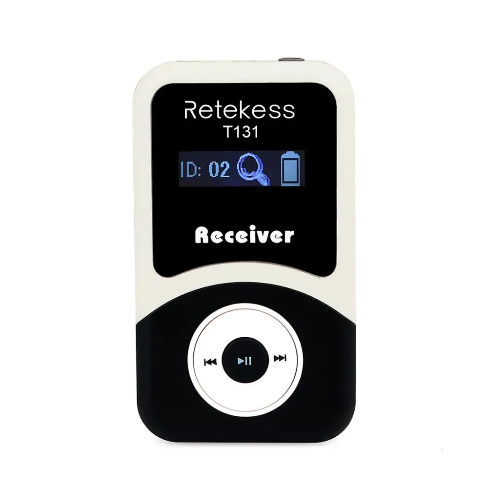 Portable Wireless Receiver for Tour Guide system Simultaneous Translation Meeting Church Retekess T131