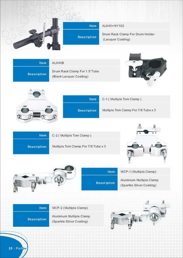 Musical Drum Rack Clamp Drum Accessories