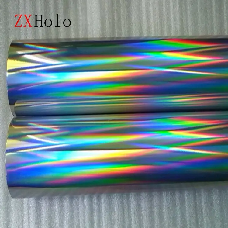 Hot Sell Seamless Pillar of Light PET & BOPP Holographic Lamination Film For Make Paper Board