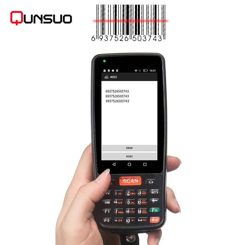 PDA401 портативный сборщик данных с сенсорным экраном 4G Android NFC